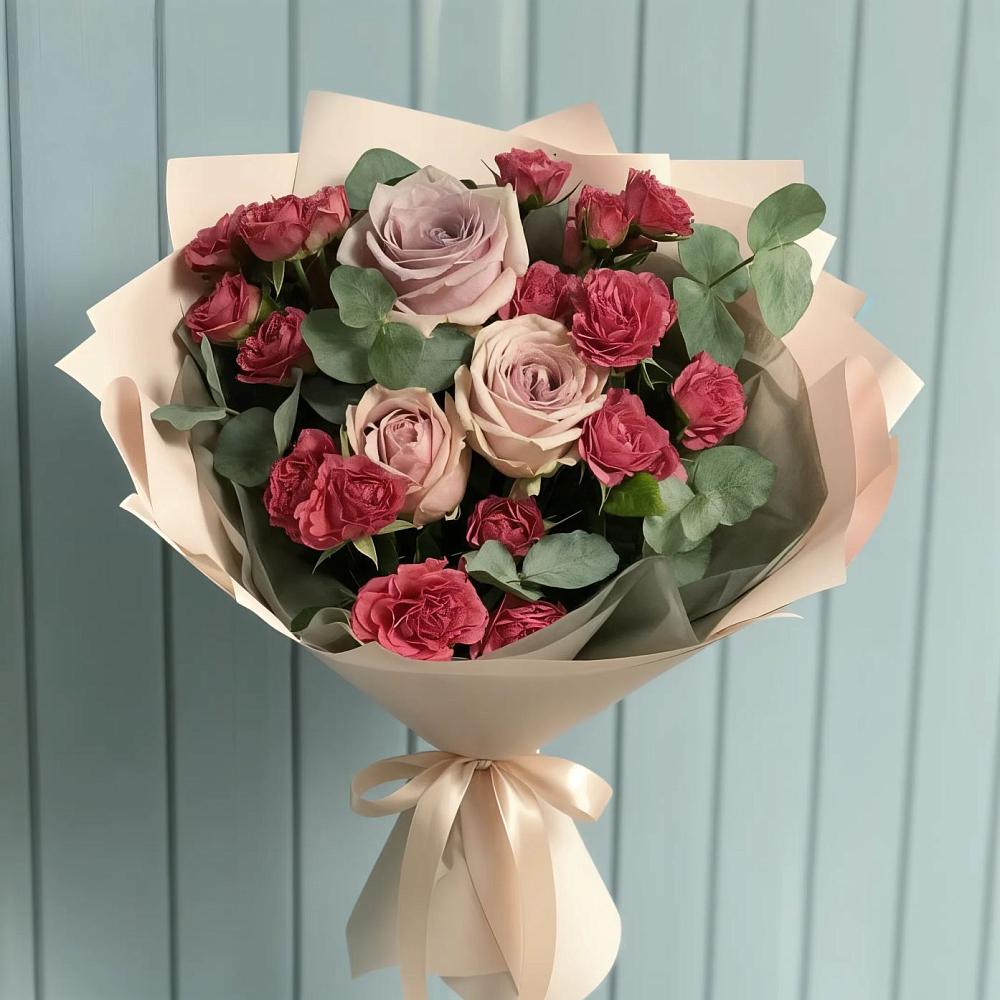 Букет цветов из: Гвоздики и Розы в Майртупе