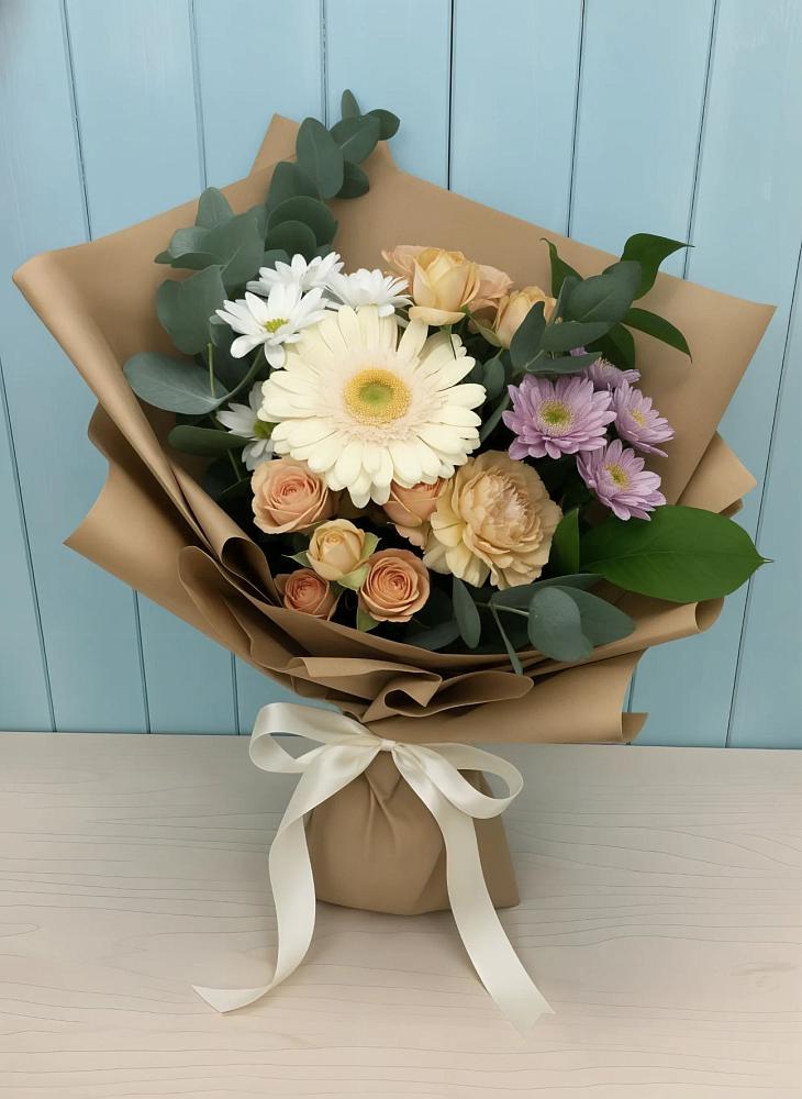 Букет цветов из: Герберы и Хризантемы в Майртупе