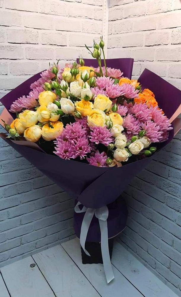 Букет цветов из: Хризантемы и Розы в Майртупе