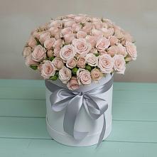 Цветочная композиция из Розы в шляпной коробке #REPLACE_PRED# Майртупе