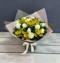 Букет цветов из:  Орхидеи и Розы в Майртупе