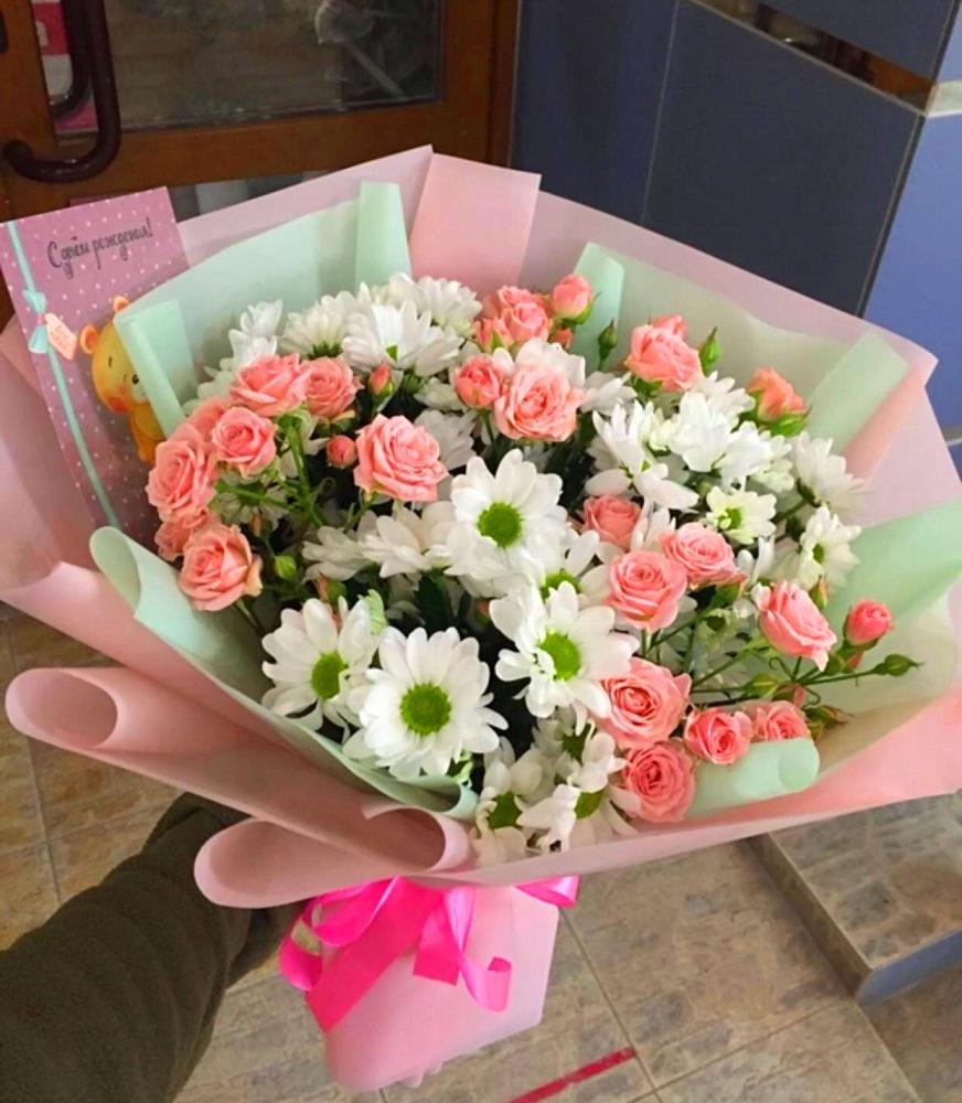 Букет цветов из: Розы и Хризантемы в Майртупе