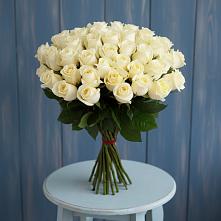 Букет 51 Белая роза Эдлесс Лав в Майртупе