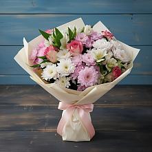 Букет цветов из:  Хризантемы, Альстромерии и Розы в Майртупе