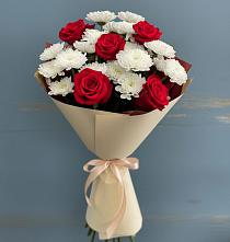 Букет цветов из:  Розы и Хризантемы в Майртупе