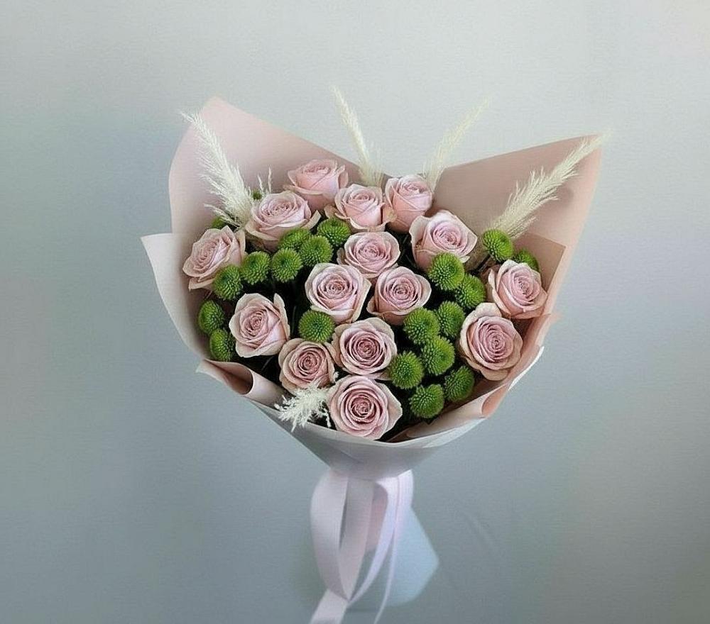 Букет цветов из: Розы и Хризантемы в Майртупе