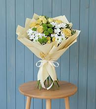 Букет цветов из:  Хризантемы и Розы #REPLACE_PRED# Майртупе