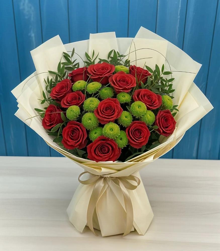 Букет цветов из: Розы и Хризантемы в Майртупе