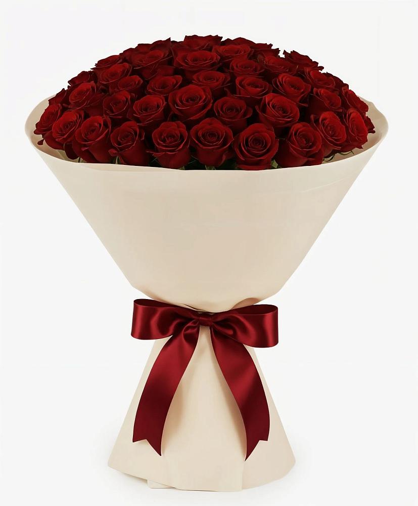 Букет 101 Бордовая роза Блэк Бакарра в Майртупе