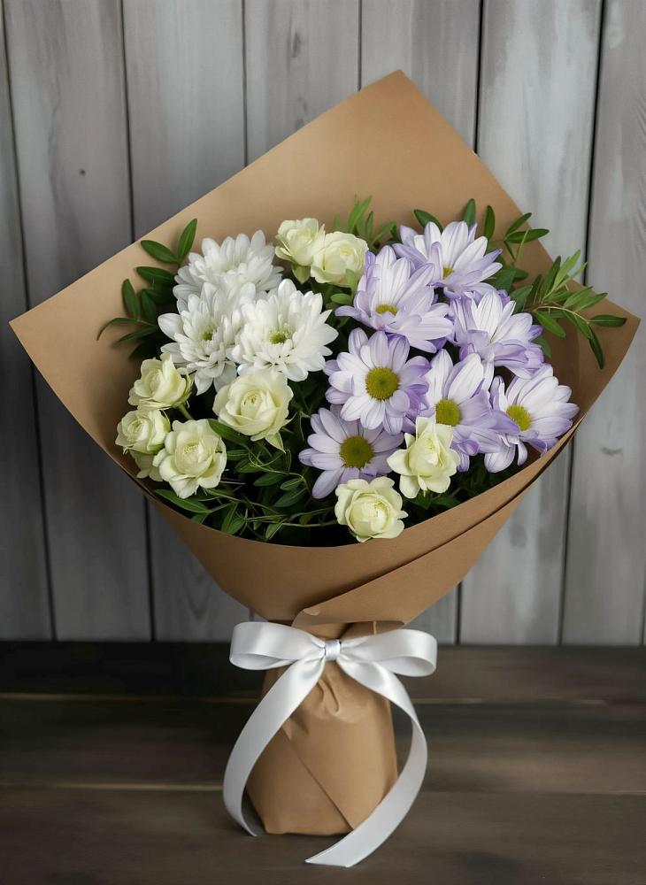 Букет цветов из: Хризантемы и Розы в Майртупе
